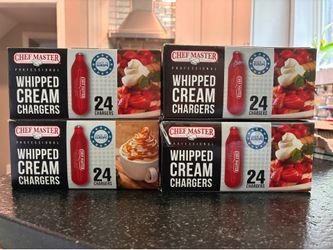 Whipped cream chargers