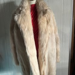 Fur Faux Coat Used Small
