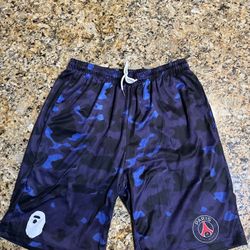 BAPE x PSG Sweat Shorts