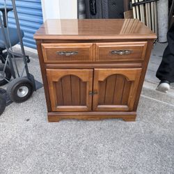Saybrook maple Stand With Drawer And Cubby $60