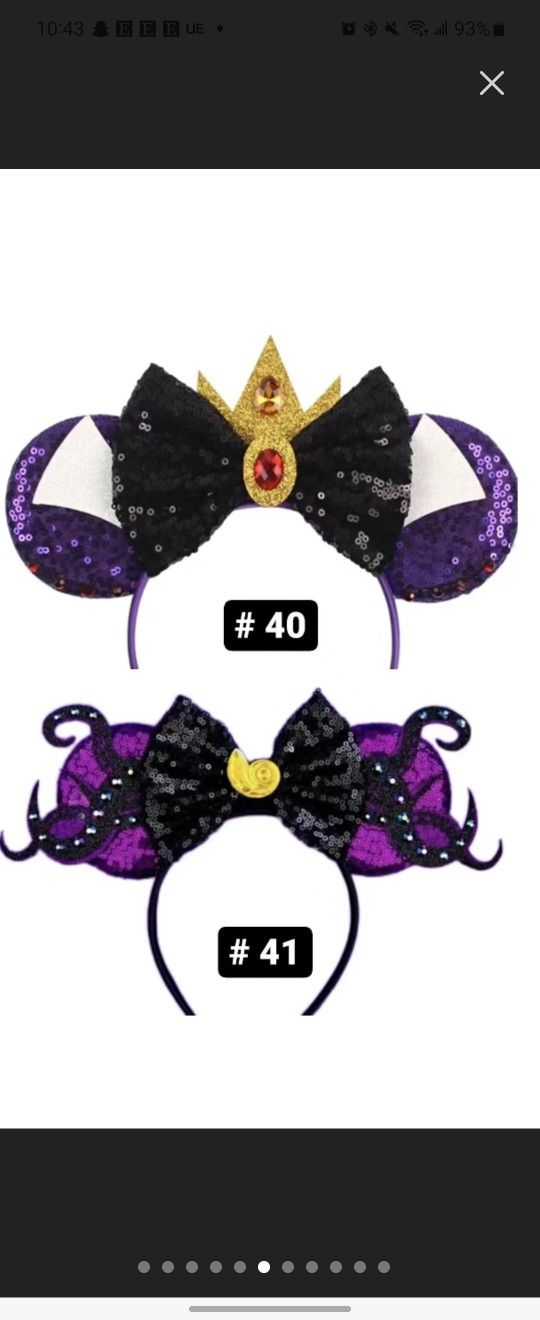 Mickey Minnie Ears Handmade 