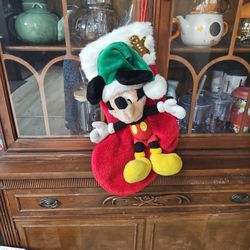 Vintage Mickey Christmas Stocking with Sound