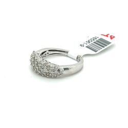 10kt White Gold Diamond Ring Curve Cluster 1ctw Size 6 1/2 3.20grams 165061 9