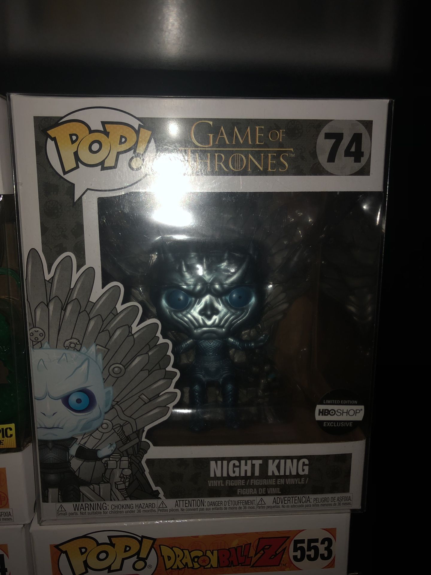 Funko pop metallic night king on throne hbo edition