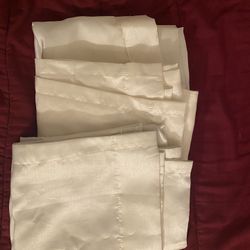 4 -Ivory Curtains /40”wide X 84” Long