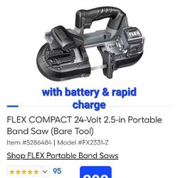 Flex Compact 24V Portable Bandsaw New!
