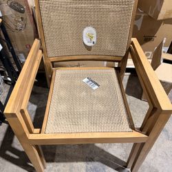 2 Studio McGee outdoor patio stacking chairs