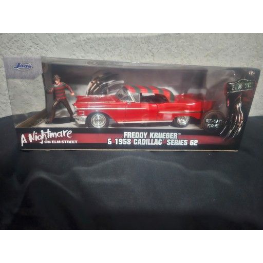 Freddy Krueger Nightmare On Elm Street With Cadillac 1958 Figure *Read Description *
