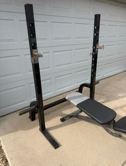 Weights rack and bench
