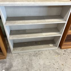 Solid Wood, White Bookshelf