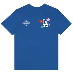 Dodgers x Murakami World Series Shirt Small Blue 