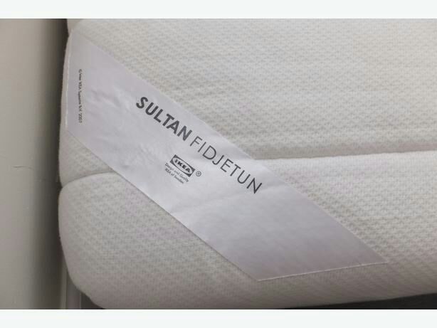 Ikea queen Sultan Fidjetun memory foam mattress