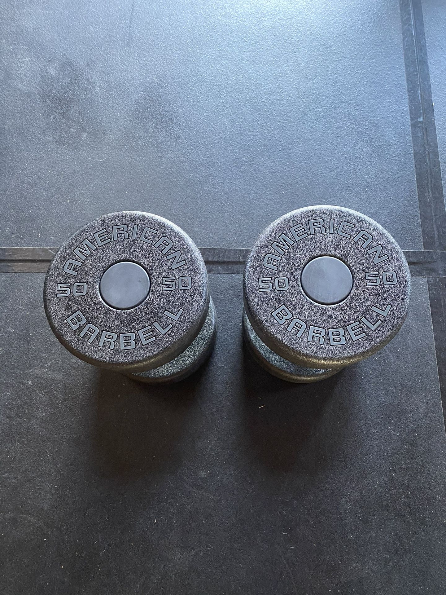 American Barbell 50 Pound Dumbbells