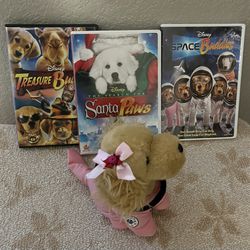 Disney "Buddies" 3 Movies + Plush Pup