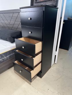 Five drawers dresser with rails / 5 drawers dresser with rails