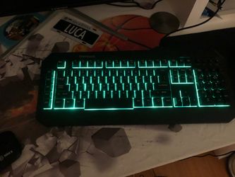 Black web gaming led keyboard