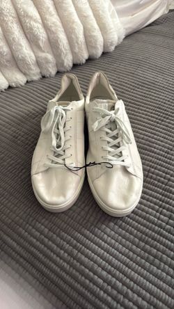 New men’s Ecco soft leather white sneakers 13/13.5