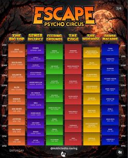 Escape Halloween 2 day wristband