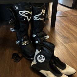 Alpinestars Tech 8 Size 11 Boots Motocross MX Dirt bike Motorcycle