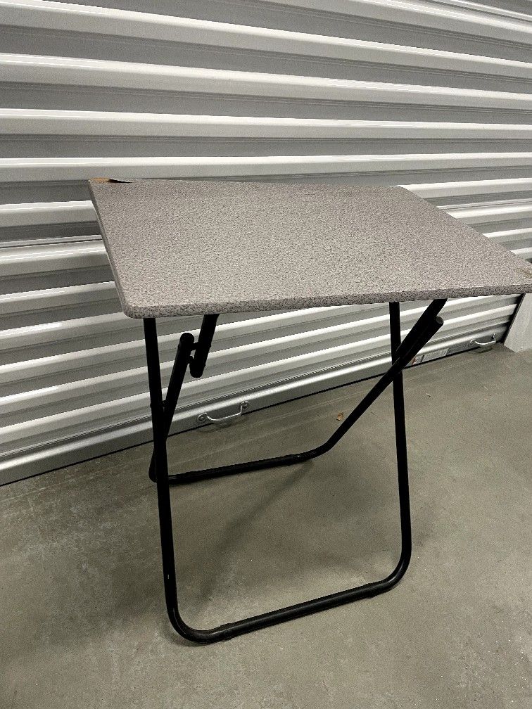 Marble Texture Folding Bedside Table