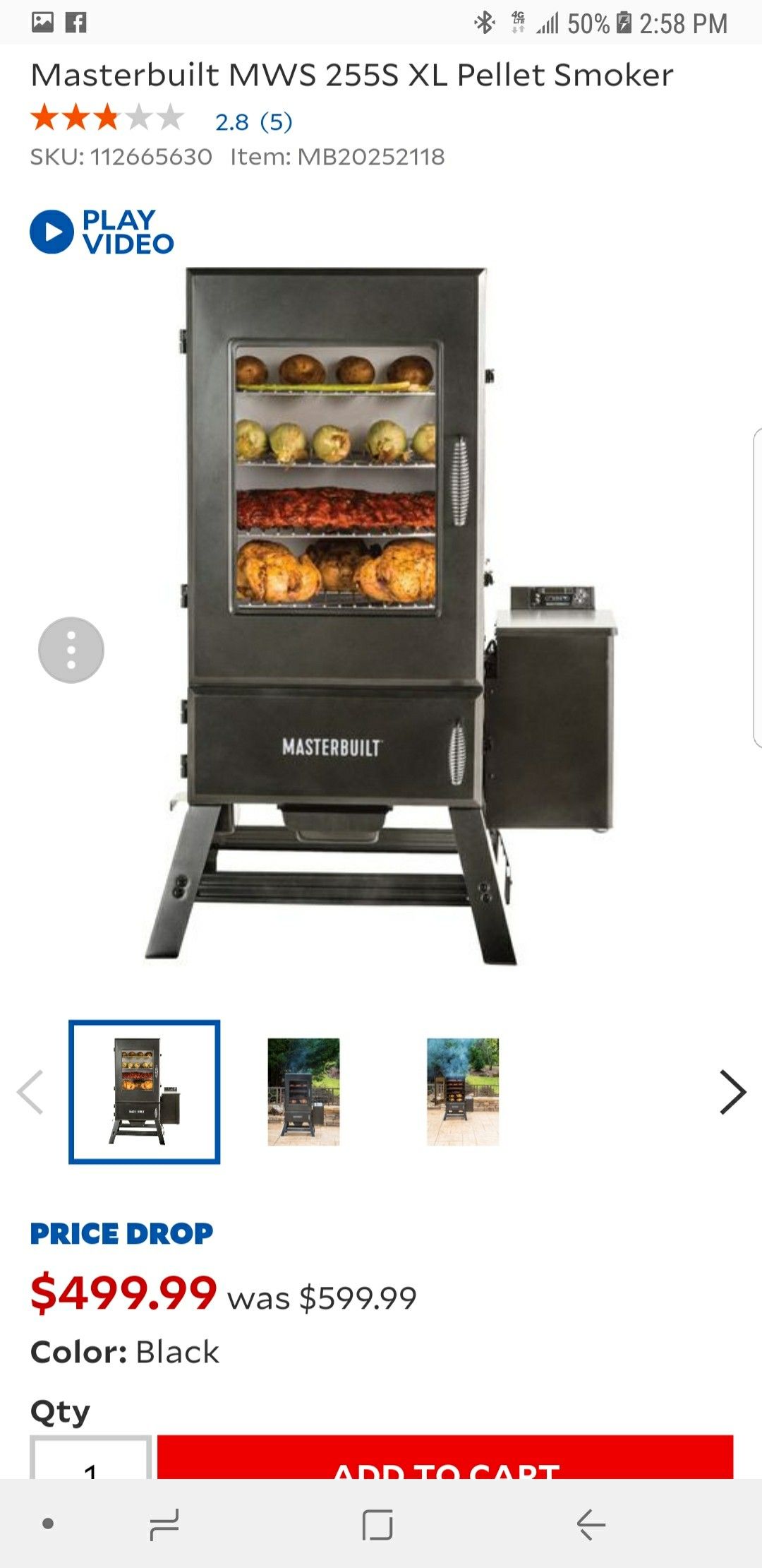 Masterbuilt MWS 255S XL Pellet Smoker