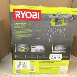 Ryobi 10 inch tablesaw w/stand