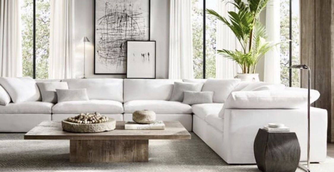 100% Authentic CLOUD Modular Sectional Sofa Couch - Only $975 Per Piece - Originally $2,895 Per Piece - Restoration Hardware RH