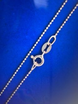 925 silver diamond cut with 14k pink gold plated bead chain