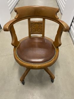 Antique Ford Johnson Chicago Desk Chair