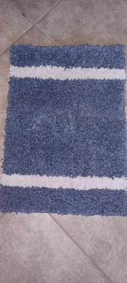 French Connection Home Striped Shag Bath Rug