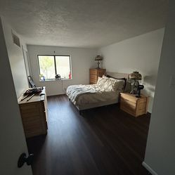 Full sized bed frame/ headboard