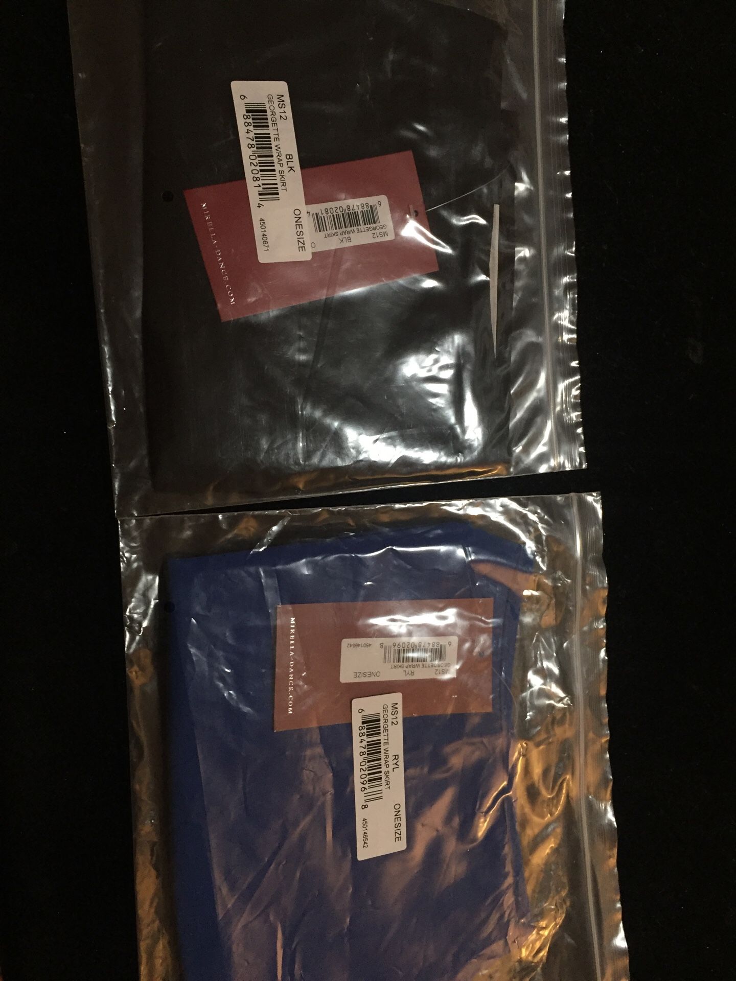 Ballet wrap skirts blue and black (mirella)