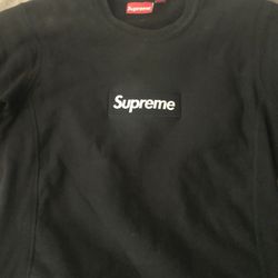 supreme box logo crewneck hoodie