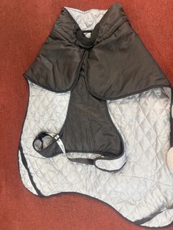 Quilted Dog Coat with Harness Attachment