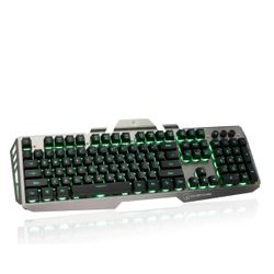 IOGEAR Kaliber Gaming HVER Aluminum Gaming Keyboard, Black/Gray, GKB704L-BK