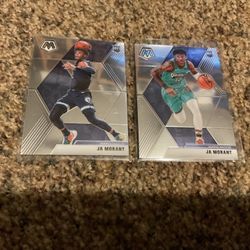 2019 Mosaic Ja Morant #219 Rookie Basketball Cards (base & Rookie Variation SP Throwing Version) Memphis Grizzlies Star 