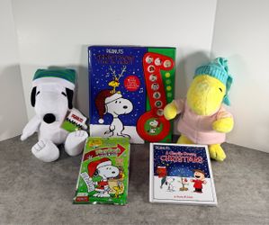 Peanuts Christmas Bundle Books and Plush Set