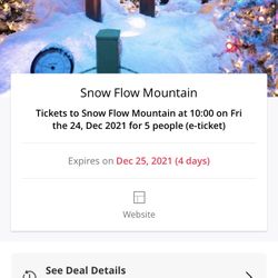  Gaylord Snow Flow Mountain Friday 24 December 2021 , 10.00 AM