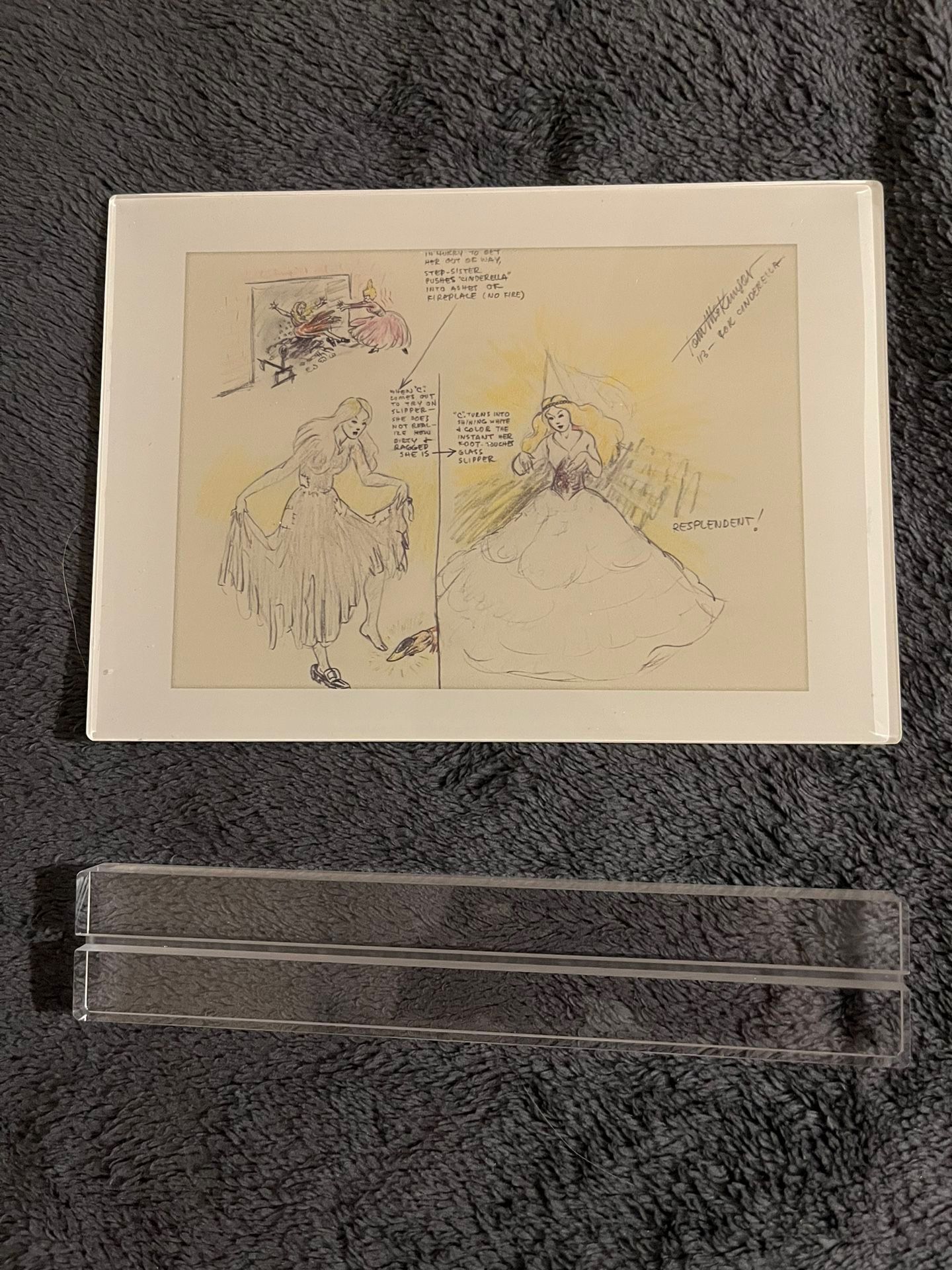 Acrylic Disney Cinderella Collectors Item