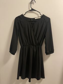 Open Back Black Dress XS