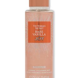 VICTORIA'S SECRET BARE VANILLA JOY SHIMMER BODY MIST SPRAY SPLASH 8.4 oz NEW