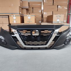 Complete Front Bumper Kit With Grilles For 2019 2020 2021 Nissan Altima