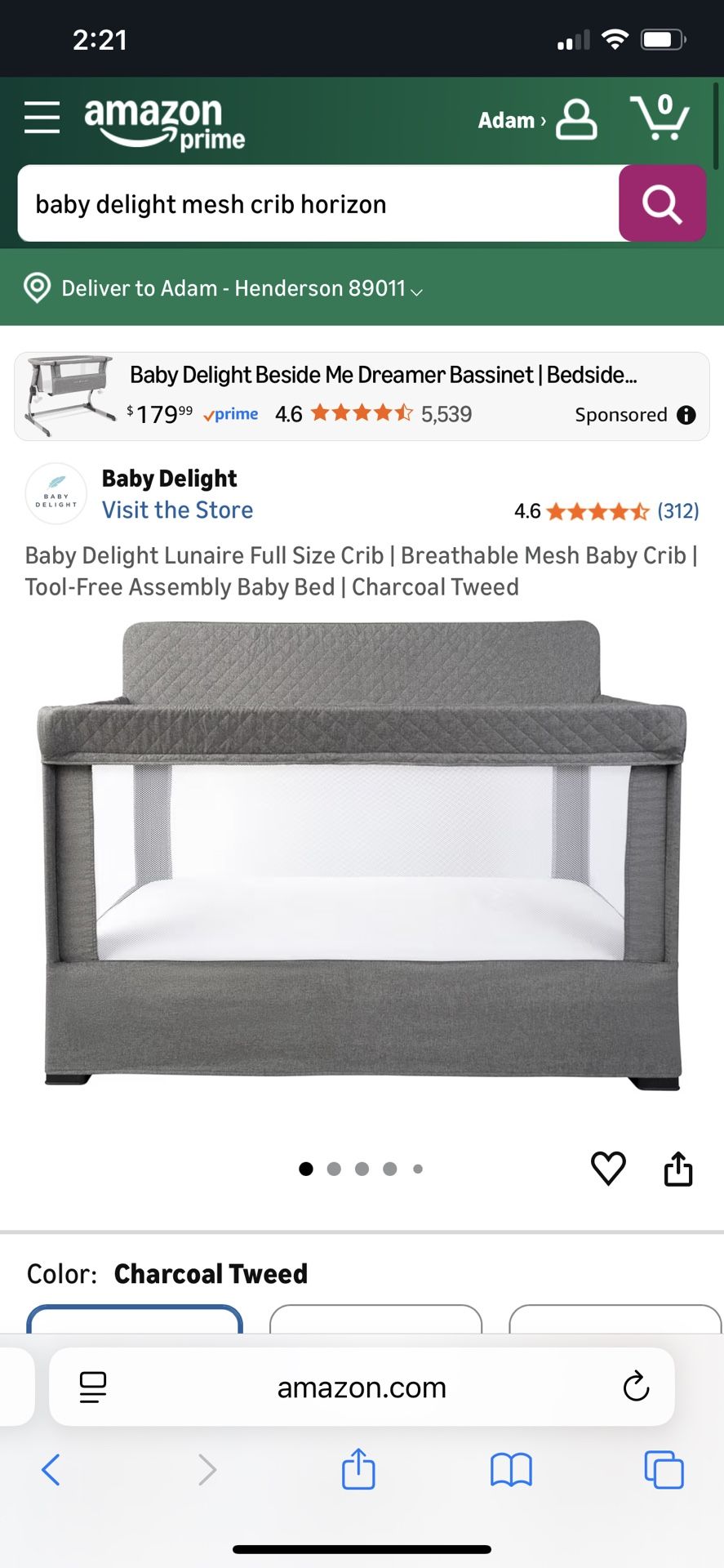 Brand New Baby Delight Crib