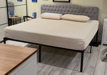 Bed frame and  headboard king-size