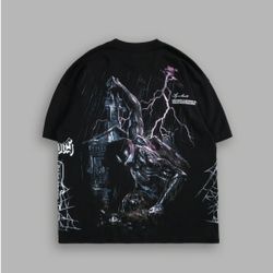 Darc Sport Spiderman Tomb Side By Side Oversized Tee Size S