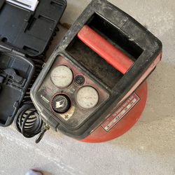 Air Compressor + Pneumatic Nail Gun