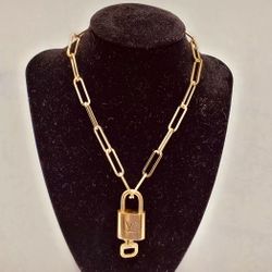 Louis Vuitton Lock & Key Necklace 