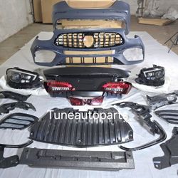 Mercedes Benz E300 E350 Facelift bumpers Headlights upgraded W213 to New AMG E63 for 2017-2020