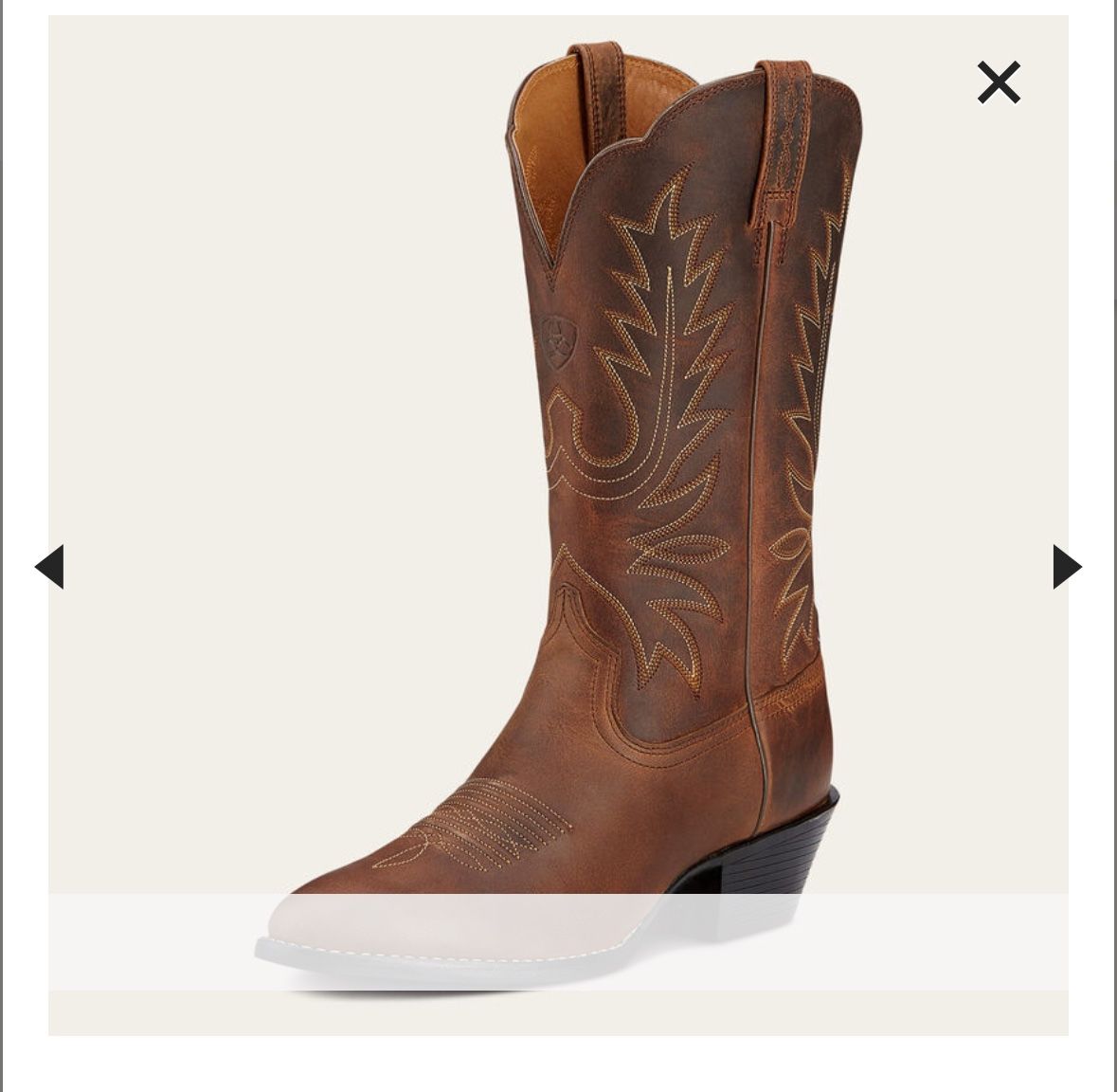 Heritage R Toe Western Boot