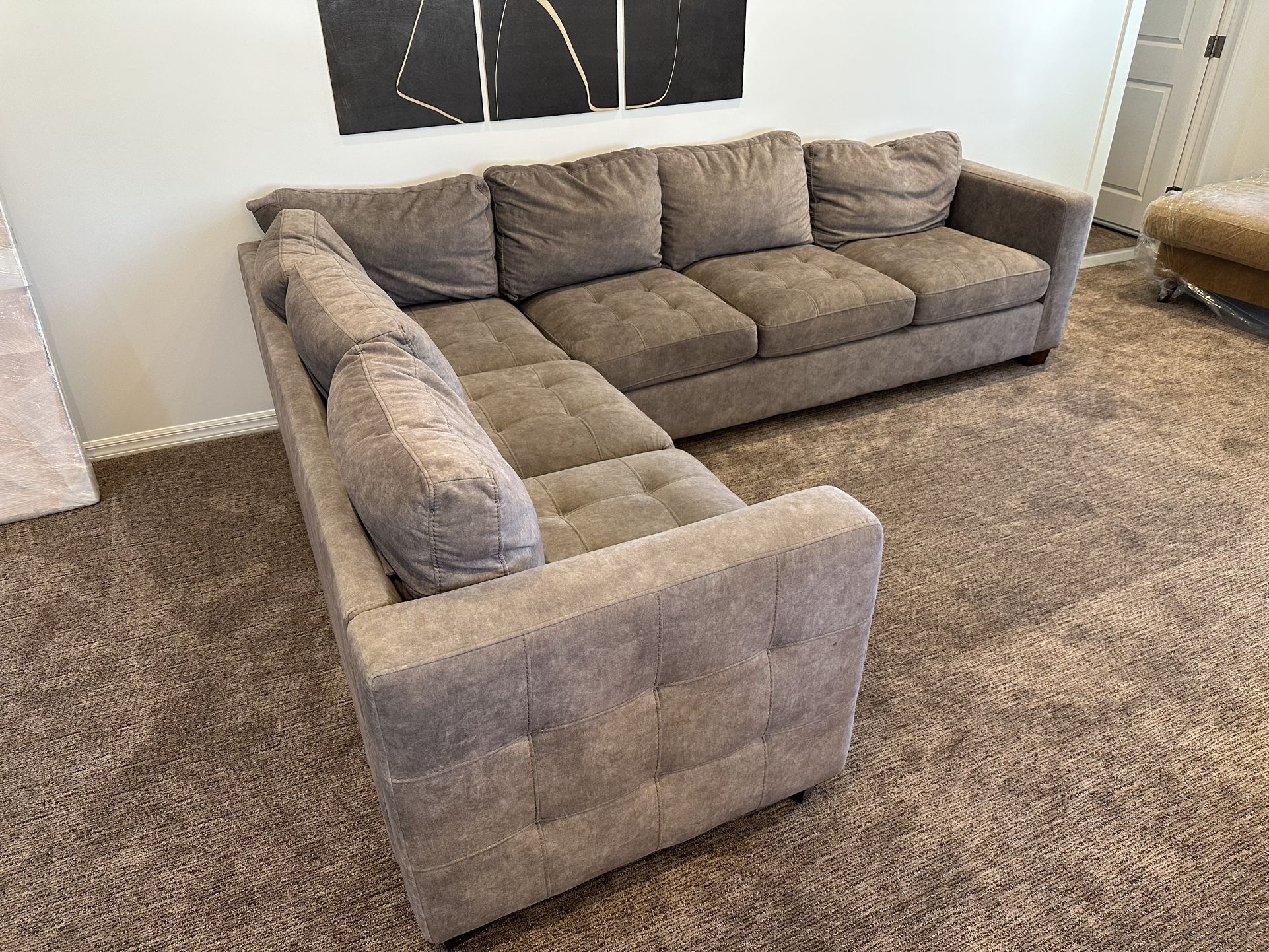 Grey Sectional Couch From Living Spaces
